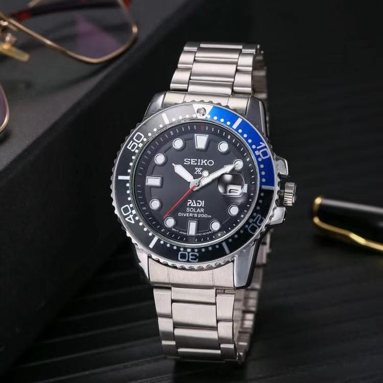 SEIKO SEIKO Relógio de Pulso Movimento de Quartzo Nova Moda Simples Relógio Masculino Casual dgyh