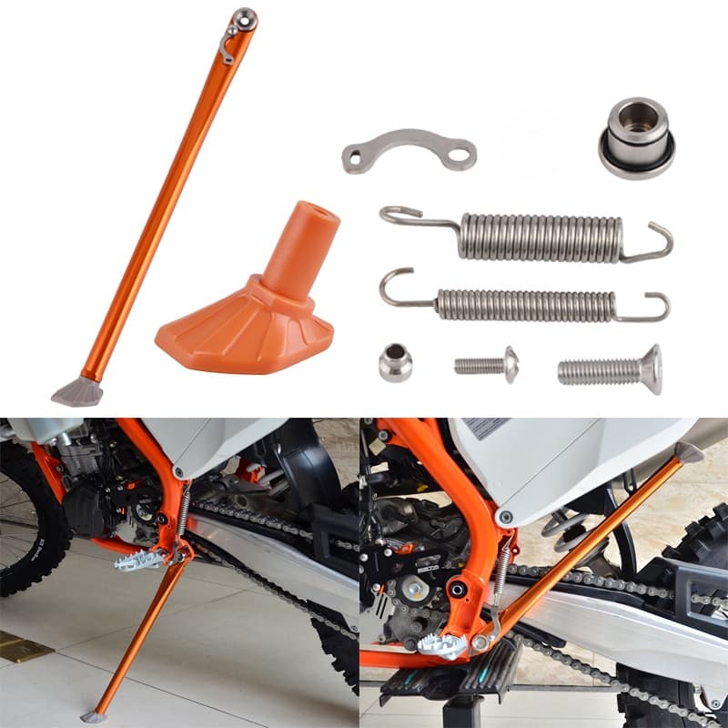 Acessórios De Modificação De Motocicleta Suporte Lateral Off-road + Mola Para 150 200 250 300 350 450 500 530 EXC-F XC-W