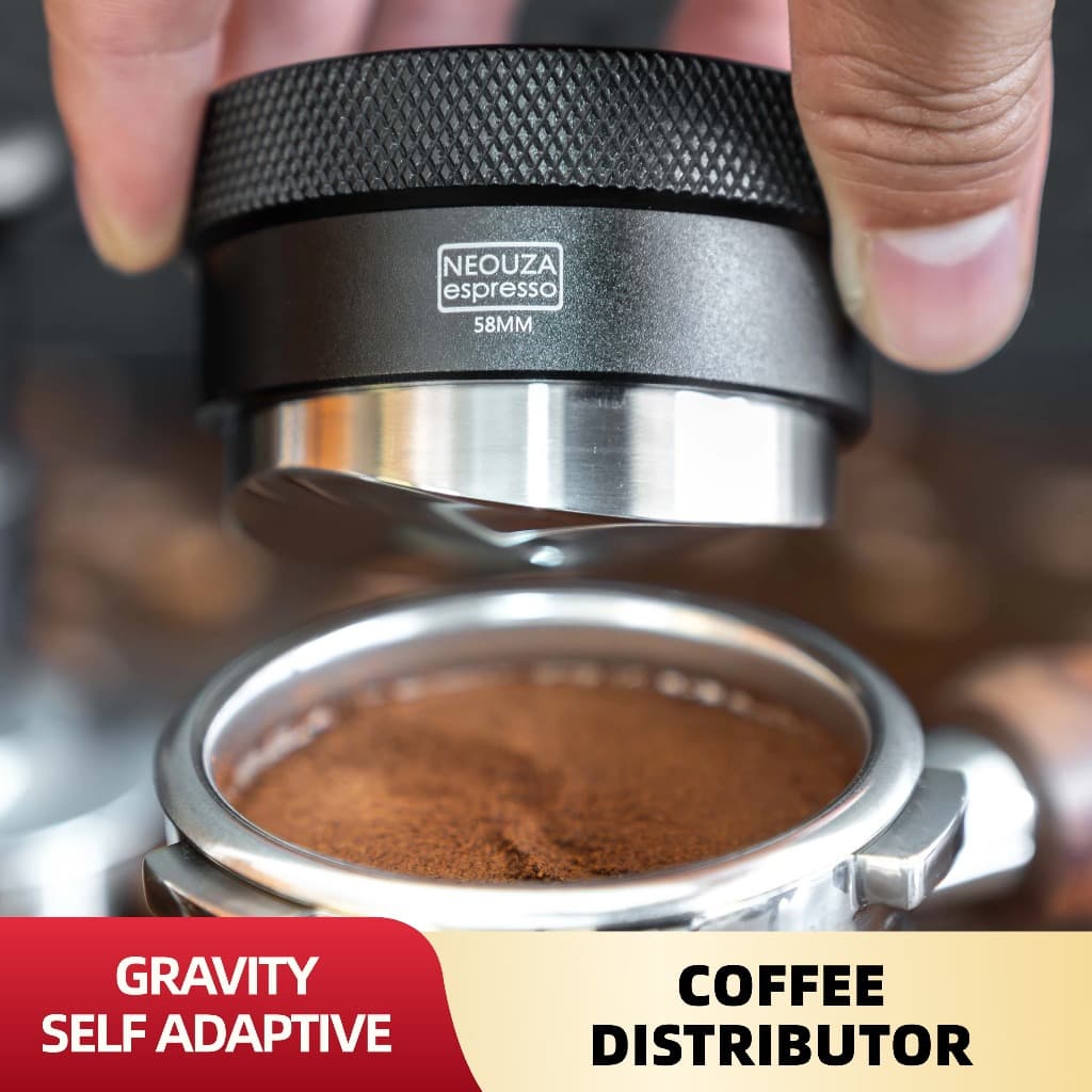 Distribuidor Adaptativo Por Gravidade De Café NEOUZA Para Portaffiter Espresso , 51 Mm , 53 , 58 De Nivelamento Automáti