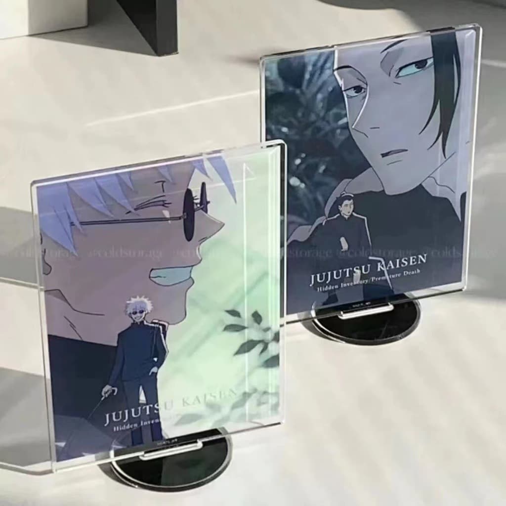 Jujutsu Kaisen Gojo Satoru Placa De Pé Ornamento Acrílico Decoração De Mesa