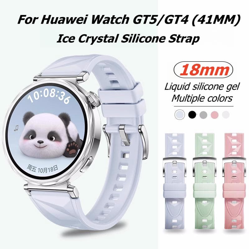 Para Huawei Relógio GT6/GT5/GT5pro/GT4 41mm Pulseira De Silicone Macia GT 5 Pro 42mm Cinto De Substituição 18mm Esportiv