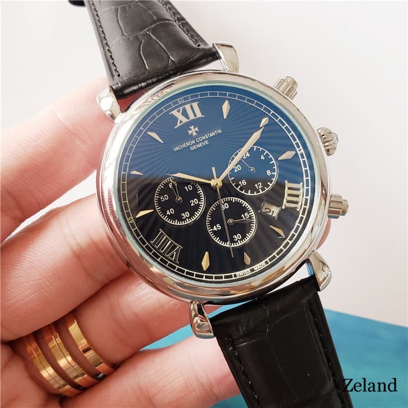 Jiangshi Denton 2026 Novo Estilo Tendência de Negócios Relógio de Pulso Calendário Display Pulseira de Couro Moda Atmosf