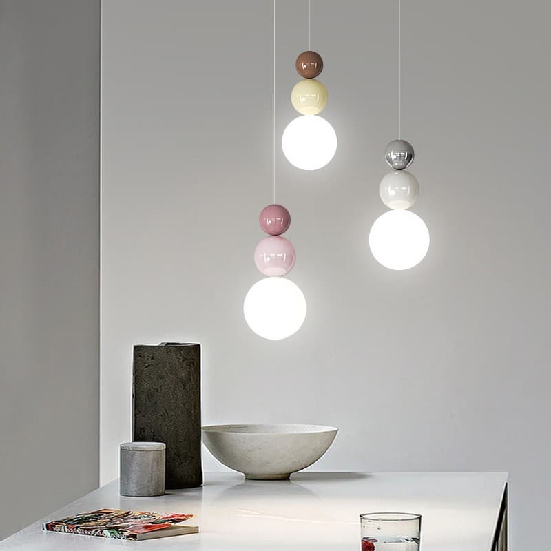 Nordic Luz Pingente Moderno LED Pendurado Lâmpada Estilo Creme Iluminação Interior Decoração Do Quarto Sala Estar Cabece