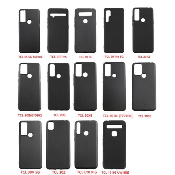 Capa TPU Macia Para TCL 10L 10 SE 20 Pro 20E 20B 209A 30 XL LE 30Z 30E 5G Silicone Telefone Protetor Traseira