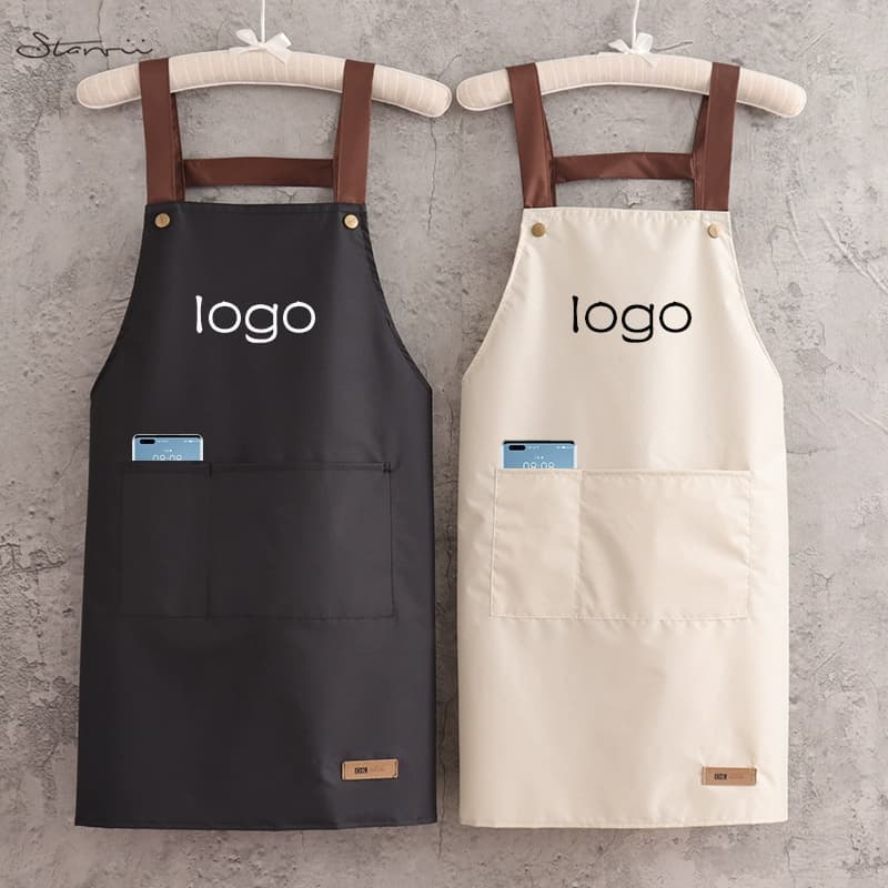 Avental Personalizado/Design De Logotipo Com Nome De/PVC/Lona De Algodão/Poliéster/Jeans Disponíveis