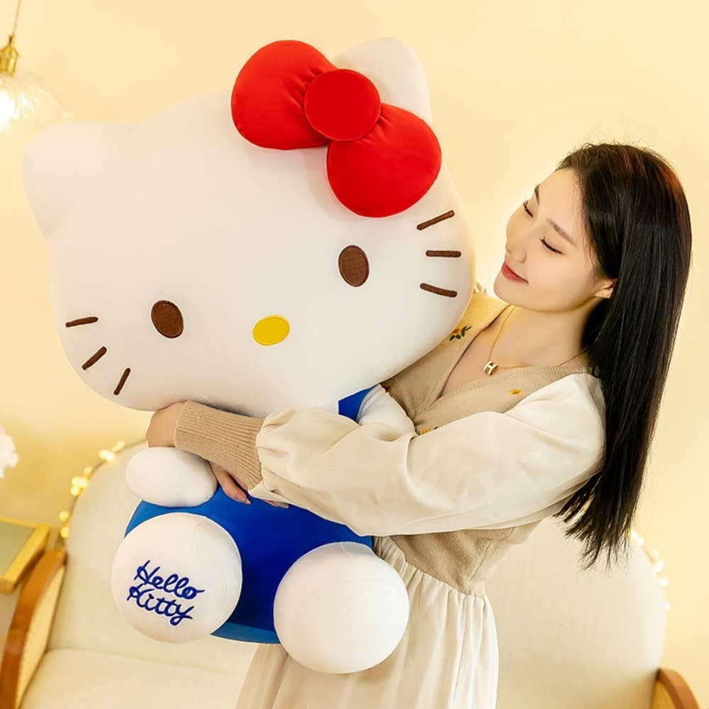 Princesa Gatinho Boneca Arco Colorido KT Gato Sanrio Brinquedo De Pelúcia Evento Presente Cama Das Crianças Travesseiro
