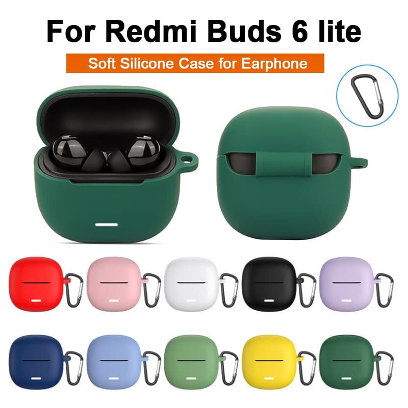 Capa De Silicone Macio Para Redmi buds 6 lite/Pro Protetora 6lite Caixa De Fone De Ouvido Sem Fio À Prova De Choque Com