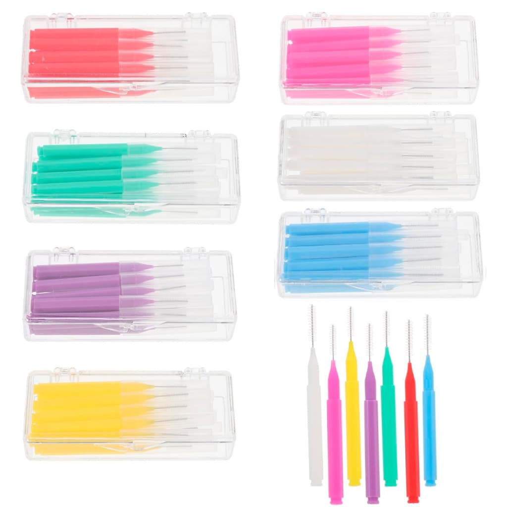10 Pçs Escova Interdental Dentes Fio Dental Ferramenta De Limpeza Palito Limpador Cabeça Recarga Flosser