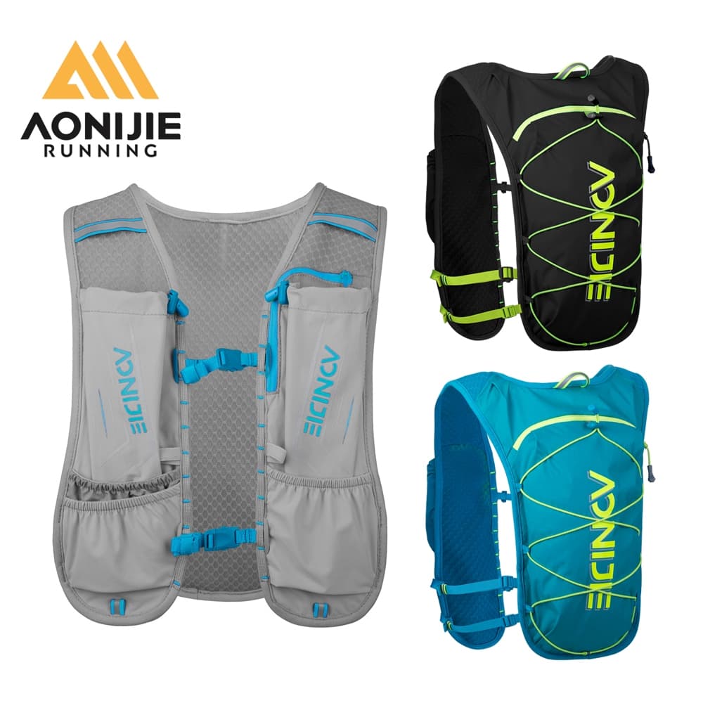 AONIJIE C9107 Colete De Hidratação De Corrida À Prova D'água E Respirável Para Mulheres Homens , Mochila Leve 4.23 Onças