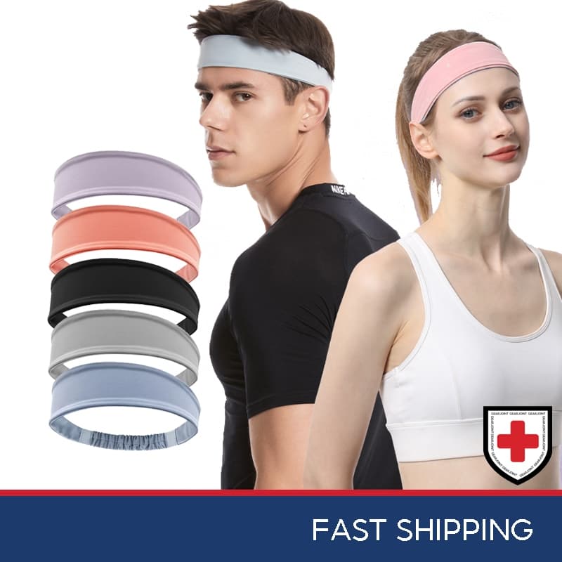 Tiaras Esportivas Para Mulheres E Homens , Faixa De Cabeça Treino Com Absorção De Umidade Suor Corrida , Ciclismo , Fute
