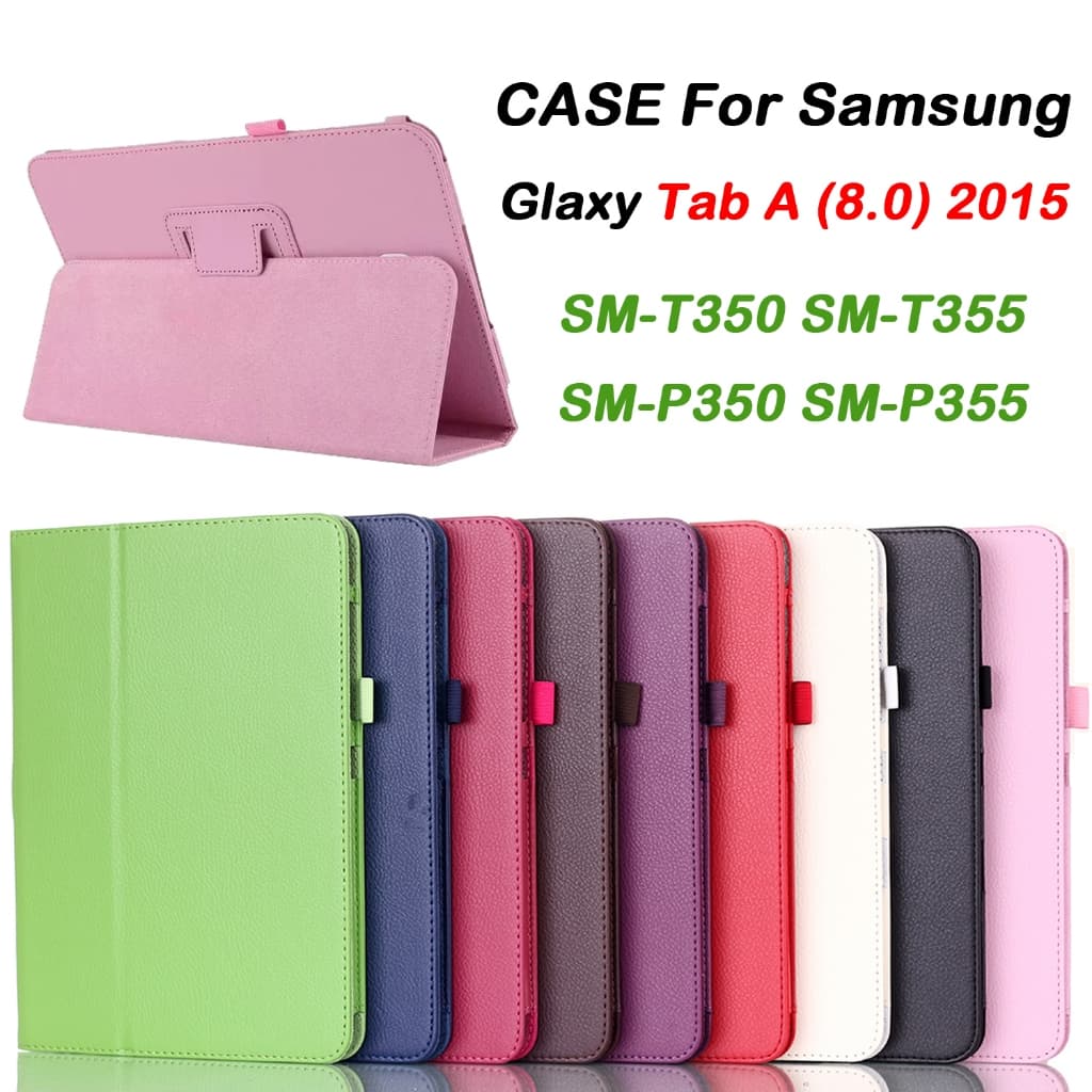 Para Samsung Galaxy Tab A SM-T350 T355 8.0 Polegada 2015 Cor Sólida Moda flip P350 P355 Caso Tablet De Alta Qualidade