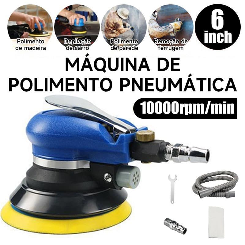 Lixadeira Pneumática Orbital Hookit Roquite Barata