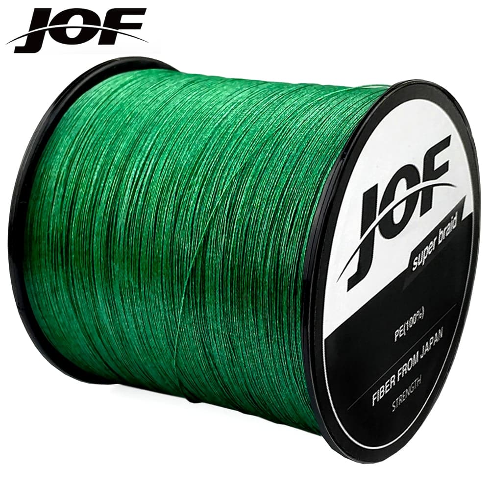 JOF Linha De Pesca Trançada , 4 Fios , 1000M , Multifilamento PE x4 , Cabo 10LB-80LB , Forte Tecnologia Japonesa , Multi