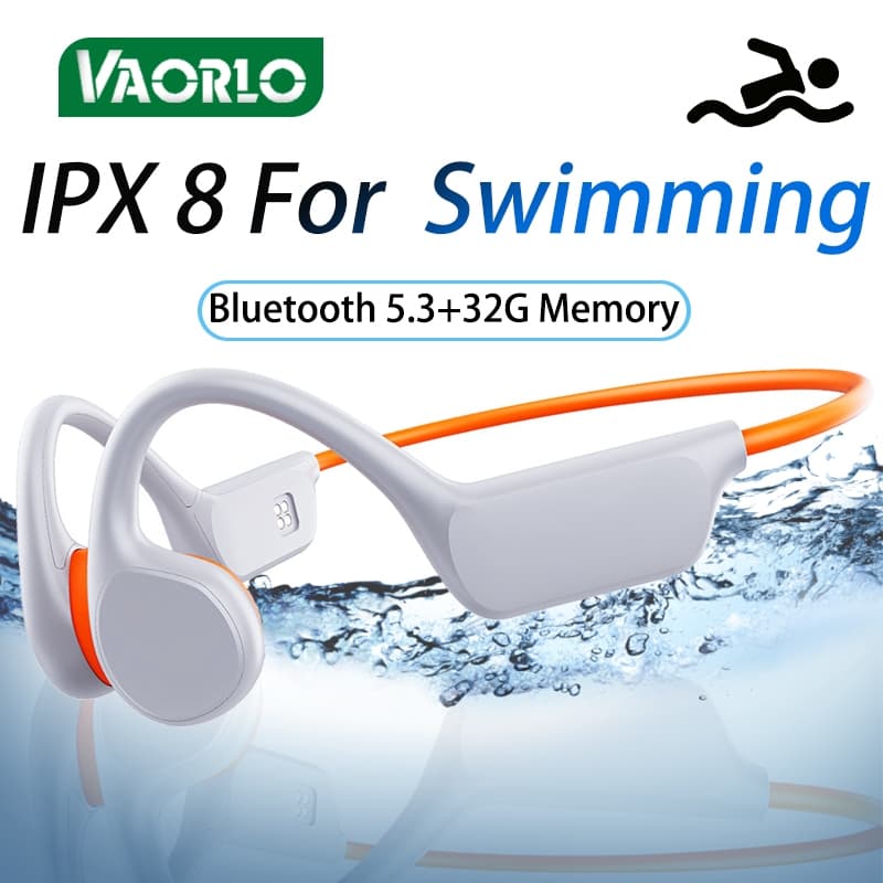 Fones de ouvido de condução óssea à prova d'água IPX8 X7 Bluetooth 32 GB MP3 Swim Sports fone de ouvido sem fio