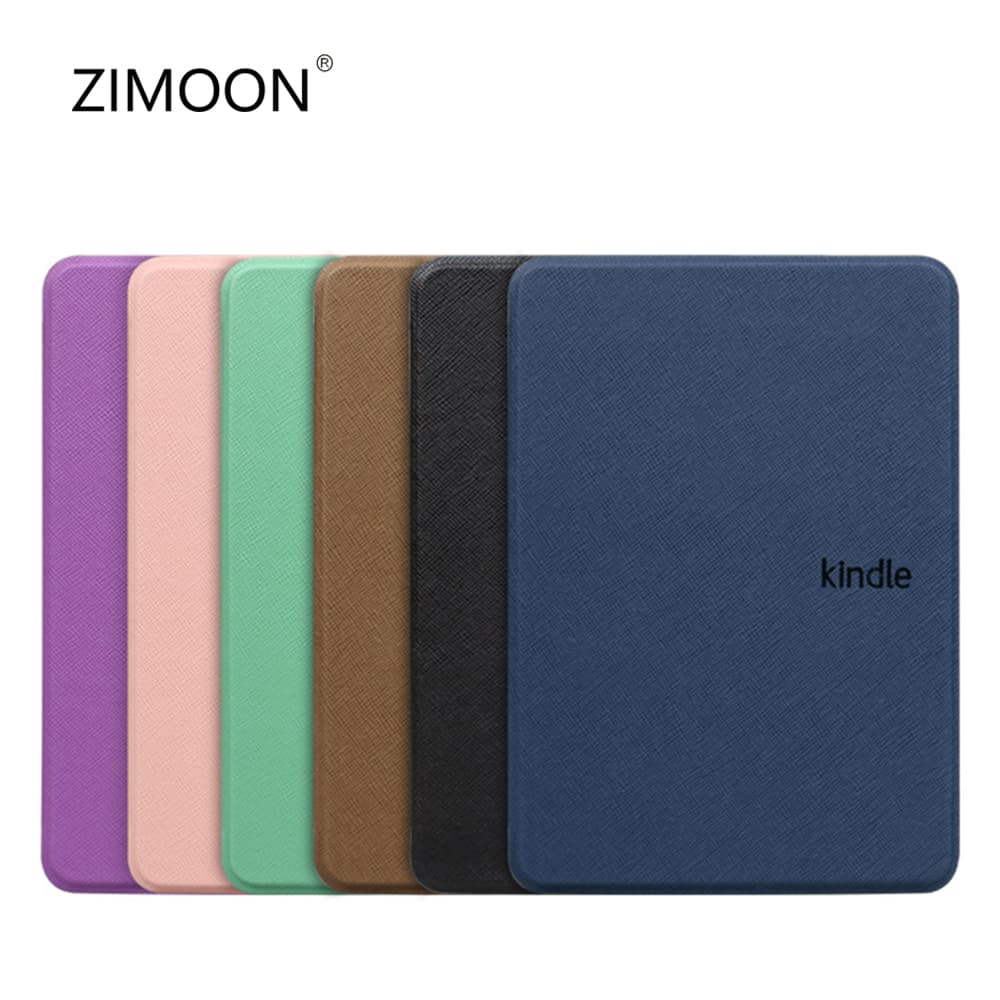 Capa Inteligente Slimshell Cor Sólida Para Kindle Paperwhite 12/11/10/7/6/5o Premium Leve Magnética De Couro De PU Com