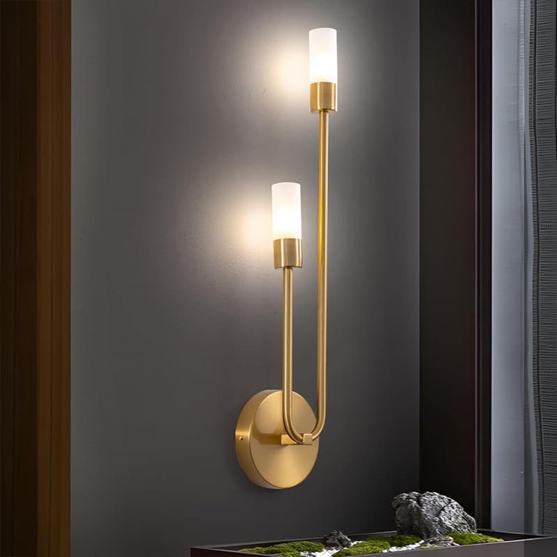 Arandela De Ouro Led Meados Do Século Penteadeira Banheiro Lâmpada Decorativa Cozinha Quarto De Parede Tira Escada
