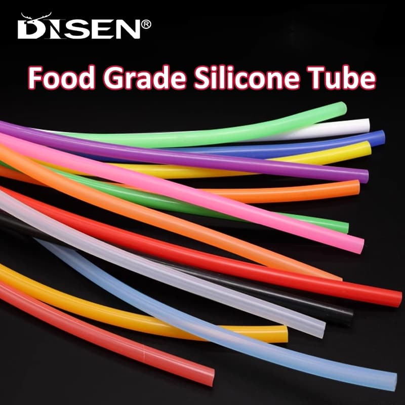 Tubo De Silicone Mangueira De Borracha Flexível Produto Comestível Bebida Macia Conector De Água Colorido ID2-8mm