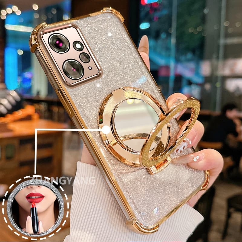 Capa Para Redmi Note 12 4G , Quatro Cantos , anti-Queda , Galvanizada , glitter , De Telefone Com Recursos Estéticos E S