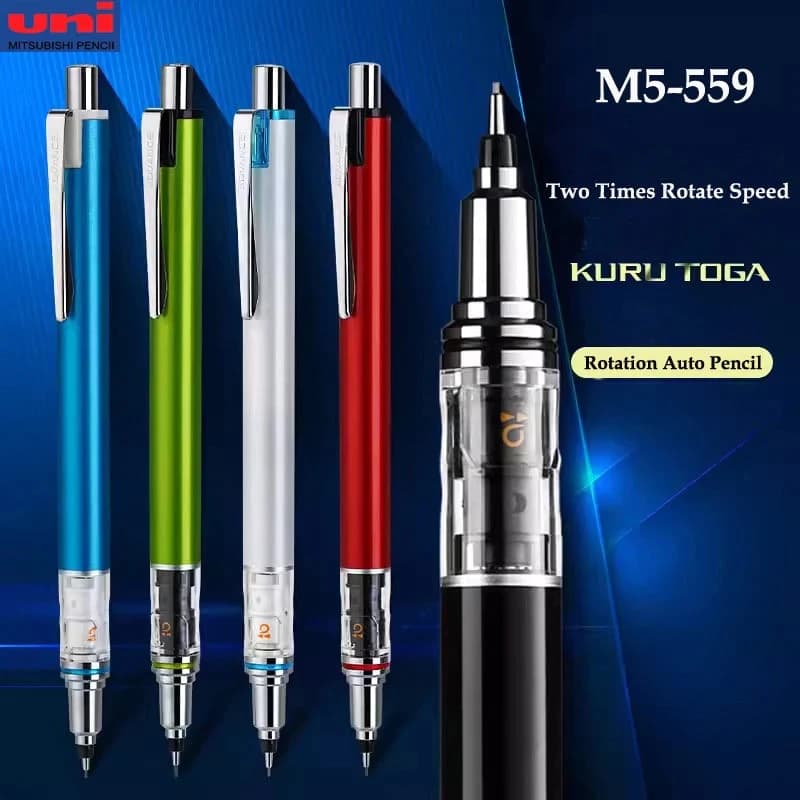 1 Pcs Uni M5-559 Lápis Mecânico Rotativo 0.5mm Kuru Toga ADVANCE Baixo Centro De Gravidade