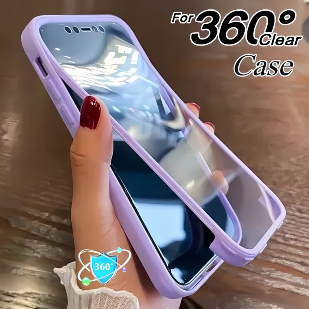 Capa Para Samsung Galaxy A07 A17 A37 A57 A06 A16 A26 A36 A56 A15 A35 A55 A14 360 Proteção De Tela Completa À Prova De Ch