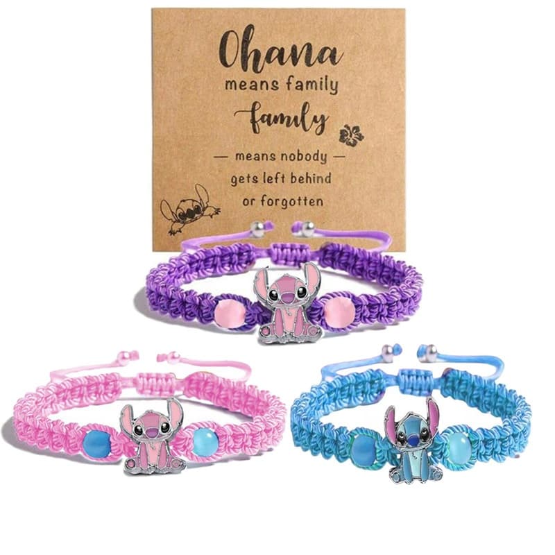 Novo Anime Ponto Pulseira Dos Desenhos Animados Lilo & Stitch Bonito Presente Crianças Brinquedos Meninas Meninos Presen