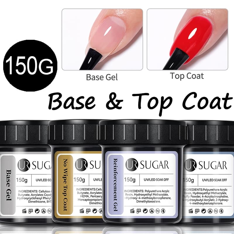 UR SUGAR 150g Gel Funcional Base Gel Unha Polonês Top Coat Semi Permanente Embebido Em UV LED Verniz Manicure