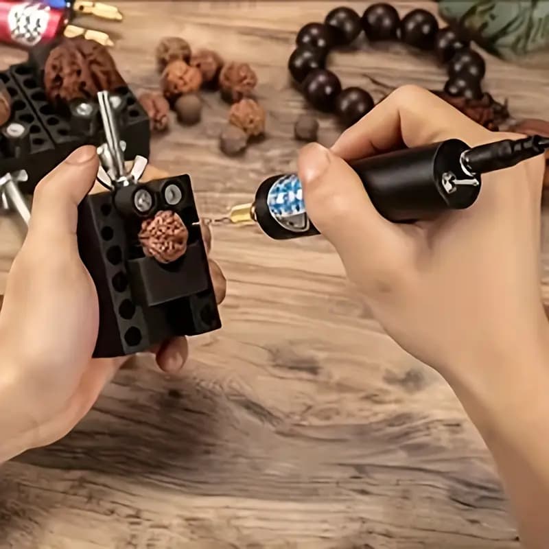 Mini Furadeira Manual Elétrica 5V USB Dispositivo Rotativo P/Jóias Epóxi De Resina Perolada Produção De Bricolagem