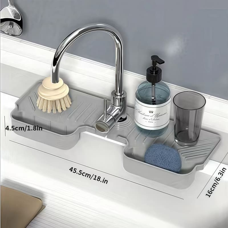 Protetor De Torneira De Cozinha Tapete Absorvente Banheiro Silicone