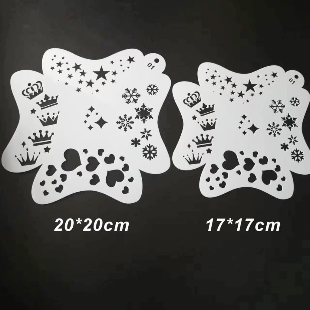 Estênceis De 20 * 20cm Para Pintura Facial , Arte Corporal , Faça Você Mesmo , Modelos De Plástico Reutilizáveis Animais