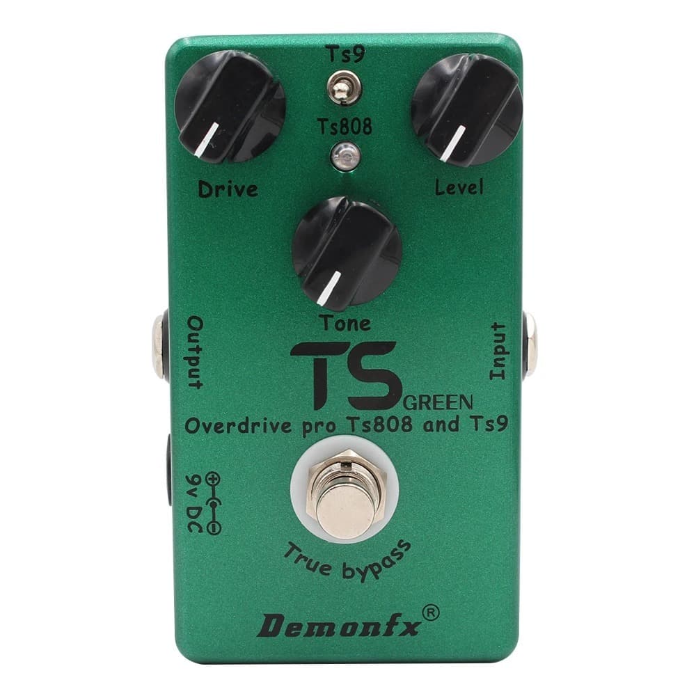 Pedal De Overdrive Demonfx TS Verde , Efeito De Guitarra TS9 E TS808 Booster De Alta Qualidade