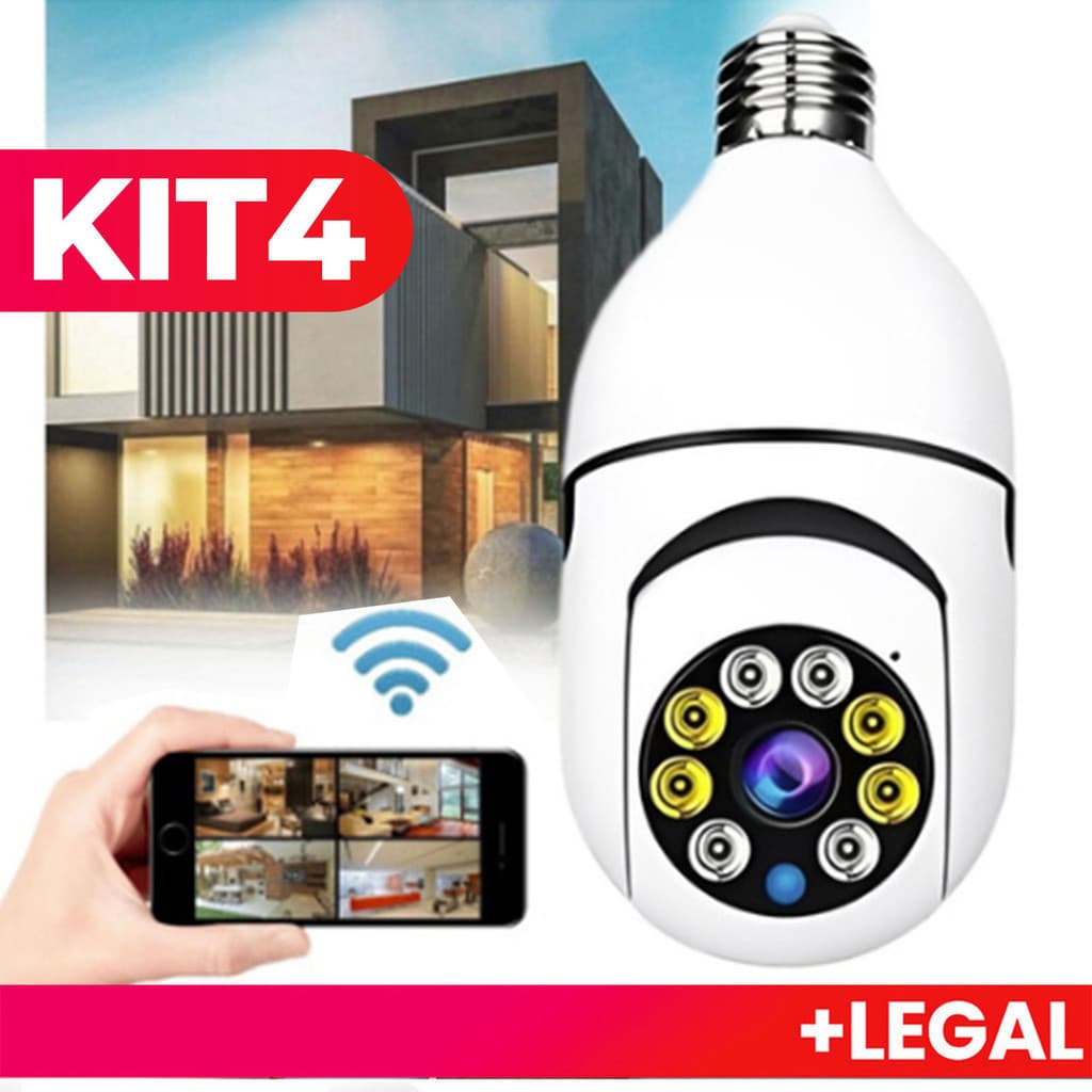 Mini Câmera IP Wifi Sem Fio Visão Noturna Microfone Alto-Falante Aplicativo De Acesso Remoto