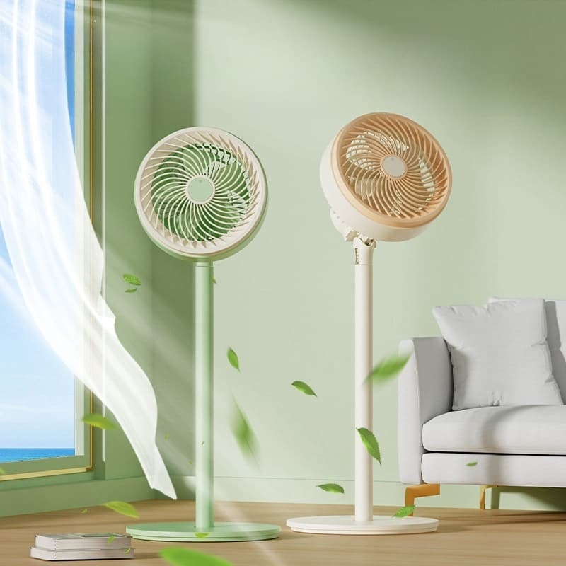 Ventilador Com 5 Lâminas E Base Resistente-De Circulação De 180 Graus De 127v Ventos Fortes