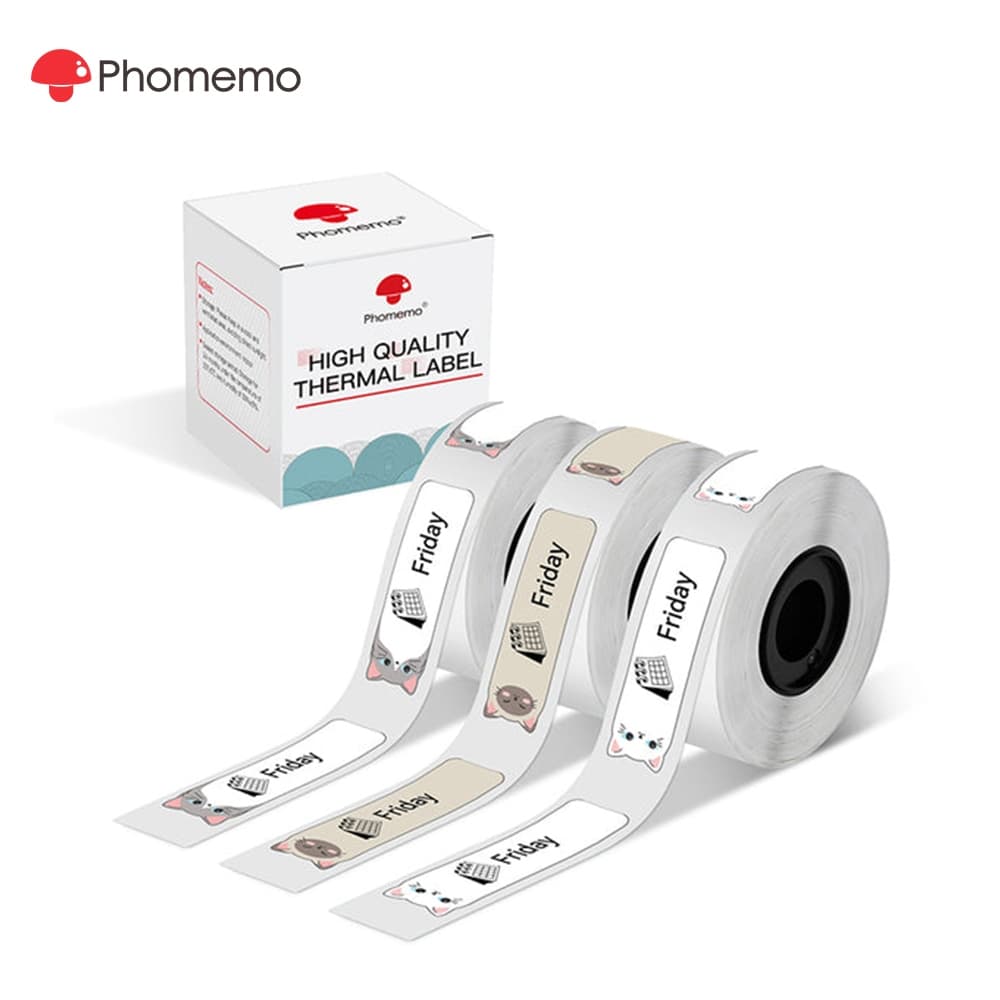 Etiqueta De Padrão Phoemo 12x40mm Para Impressora D30/Q30/Q31 (3 Rolos)