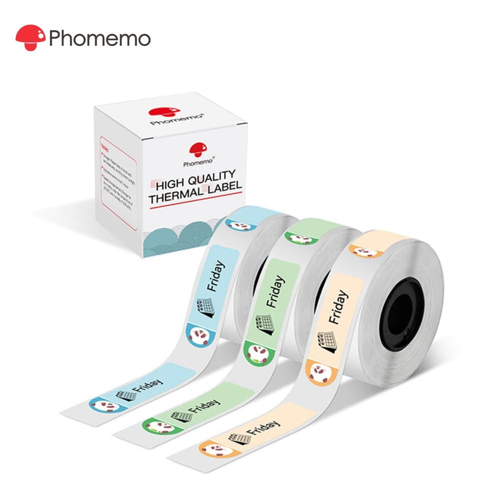 Etiqueta De Padrão Phoemo 12x40mm Para Impressora D30/Q30/Q31 (3 Rolos)
