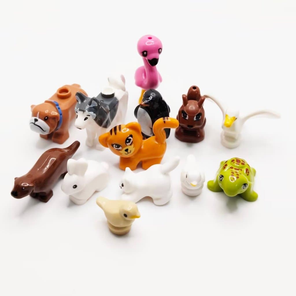 MOC Blocos de Construção de Partículas Pequenas Brinquedos Infantis Vários Acessórios de Cena Animal