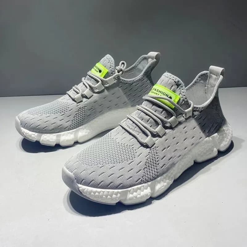 Sapatos esportivos leves de homens e mulheres, sapatos de corrida ao ar livre elegantes, plus size dos homens 35-46