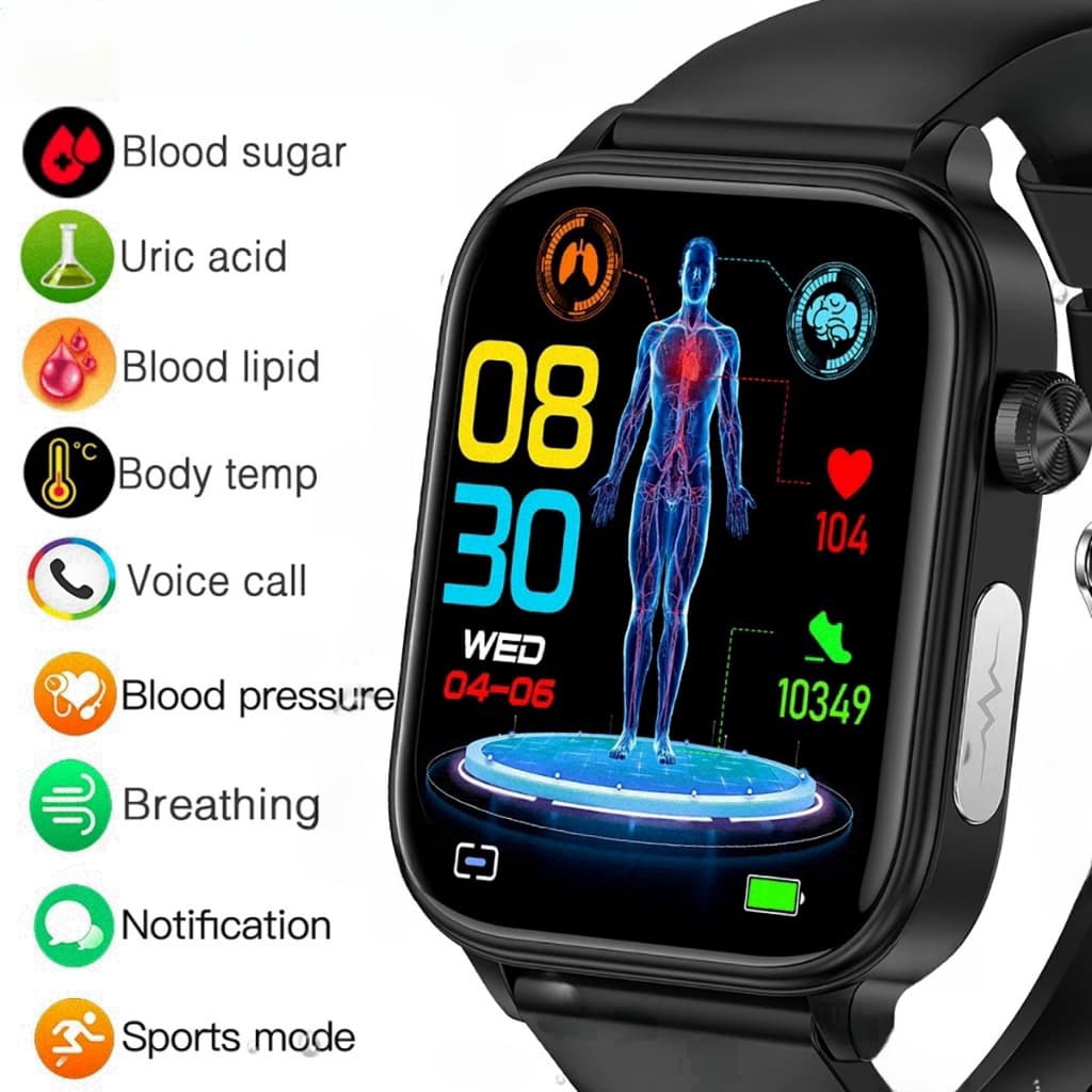 Glicose No Sangue Não Invasiva , Lipídio , Ácido Úrico , Eletrocardiograma , Smartwatch Relógio Inteligente , Pressão Ar