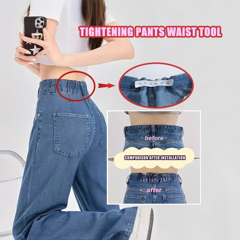 Calças Invisíveis Artefato De Aperto De Cintura Cinto Elástico Aperta Tamanho Jeans De Ajuste De Grande A Pequeno