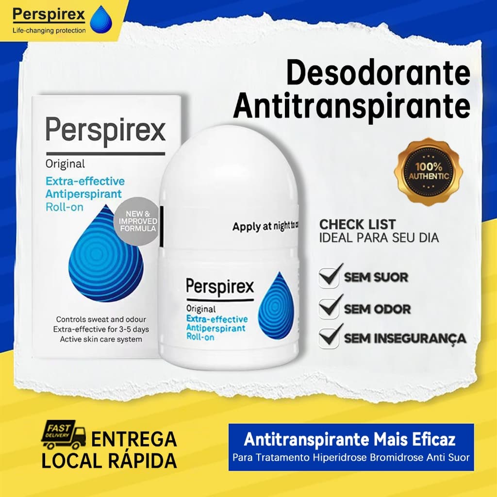 Perspirex Original Antitranspirante Desodorantes Corporais Para Tratamento Bromidrose Hiperidrose Anti Suor Resistência