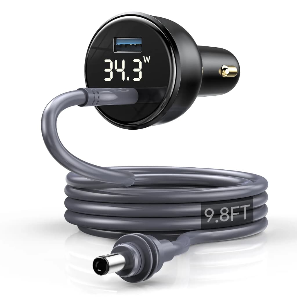 3M For Starlink Mini Dual USB Car Charger 12V-24V DC Cable & Voltmeter for Starlink Mini Waterproof Cigarette Lighter Ch