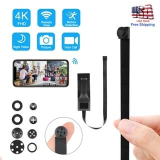 HD 1080P DIY Portátil 4K WiFi IP Mini Câmera De Detecção Movimento Visão Remota P2P Sem Fio Micro Filmadora Gravação Loo