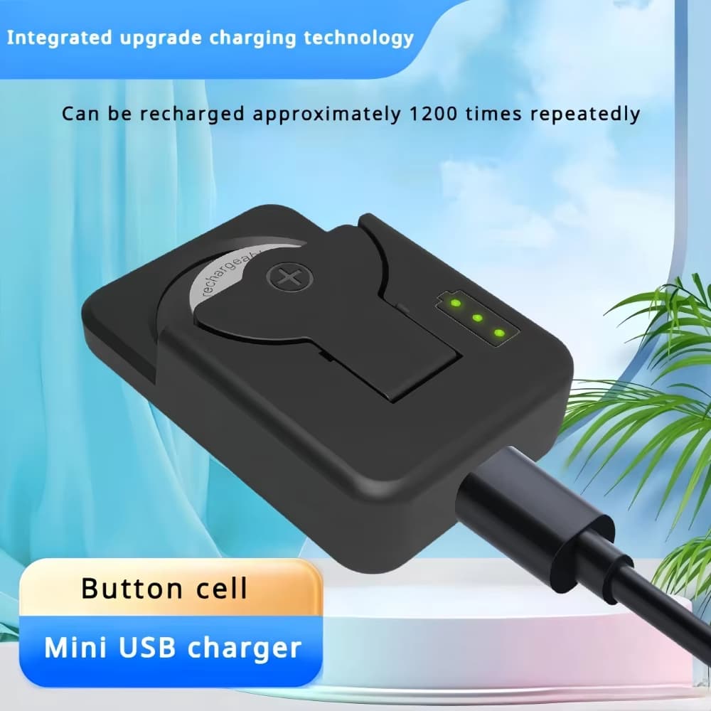 Carregador De Bateria Portátil De 4.2V Tipo C Inteligente Recarregável De Íon-Lítio LIR2032 LIR2450