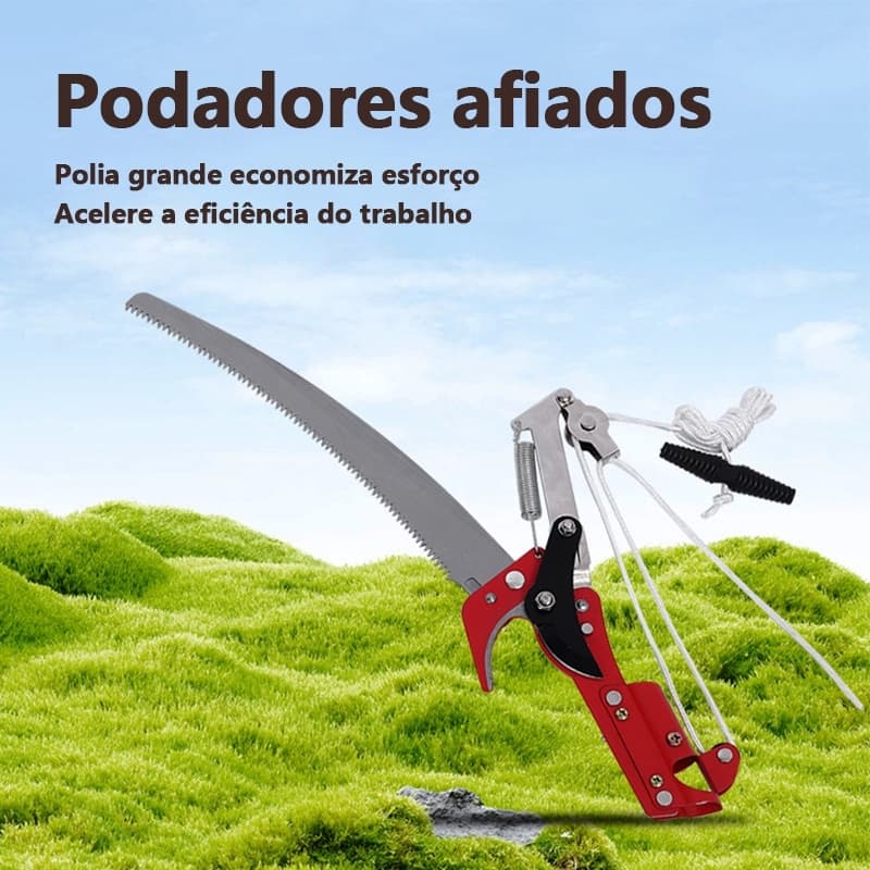 Kuangre-Serrote Podador Profissional De Galho Alto 2 Em 1 Poda Com Serrote Podador de Galhos