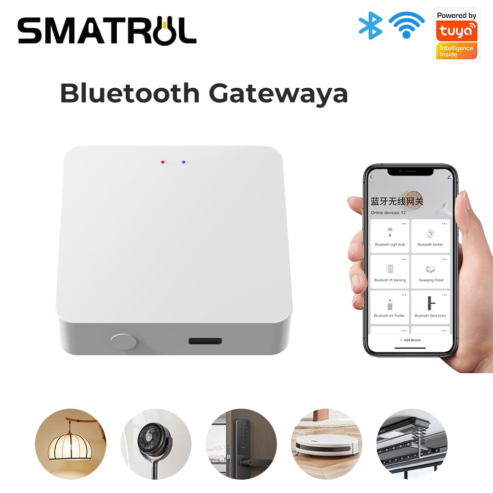 SMATRUL Inteligente Bluetooth Gateway Ponte Sem Fio Hub Para Controle Remoto De Dispositivos Tuya Compatível Com Alexa G