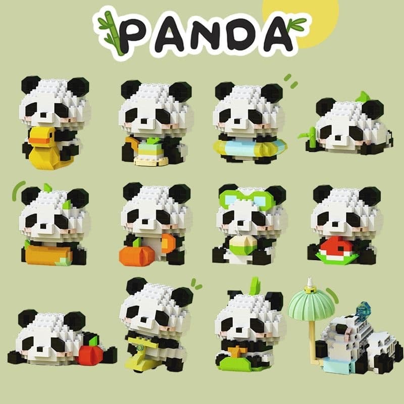 1508 diamante pequena partícula montada brinquedo pequeno Panda modelo montado bloco de construção chinês brinquedo orna