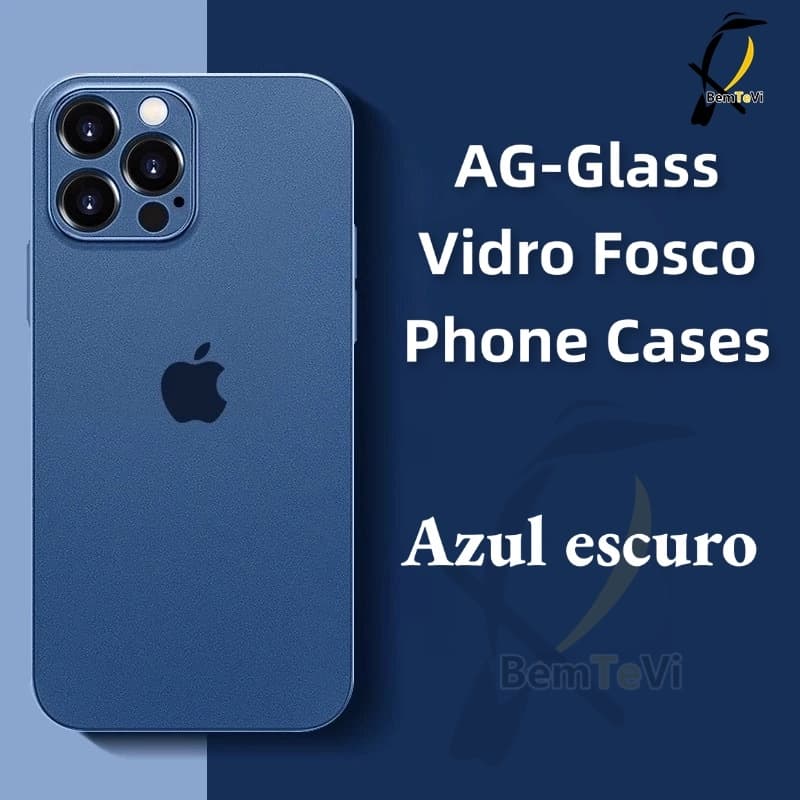 - Capa para iPhone de vidro fosco AG iPhone 16 iPhone15 PRO MAX 16 PRO MAX 15 PRO 16 PRO 15