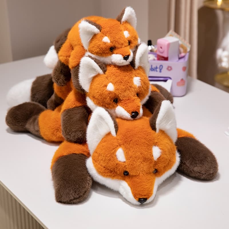 Bonito Raposa Brinquedo De Pelúcia Macio Boneca Animais Presente De Aniversário Natal Para Crianças