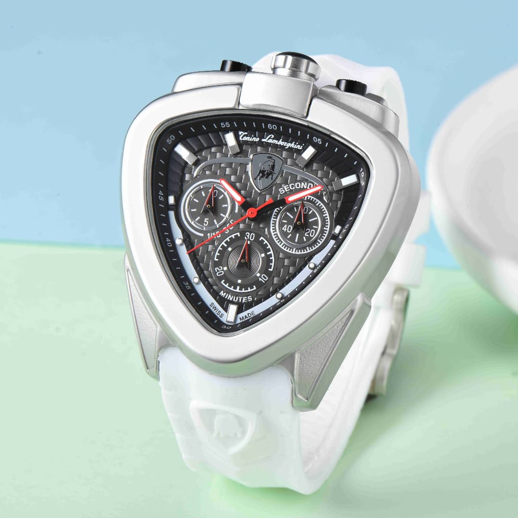 Lamborghini novo estilo na moda único relógio de pulso movimento quartzo criativo Casual relógio suíço relógio masculino