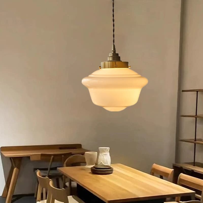 Luz Pendente Decorativa Moderna Para Sala De Jantar , Base De Ferro Vintage + Abajur De Vidro , Quarto , Cozinha , Ilha