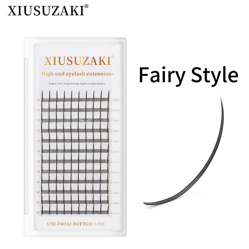 XIUSUZAKI SONG LASHES Wispy Spikes Extensão De Cílios De Fadas Promade Fãs Finos Para Extensões